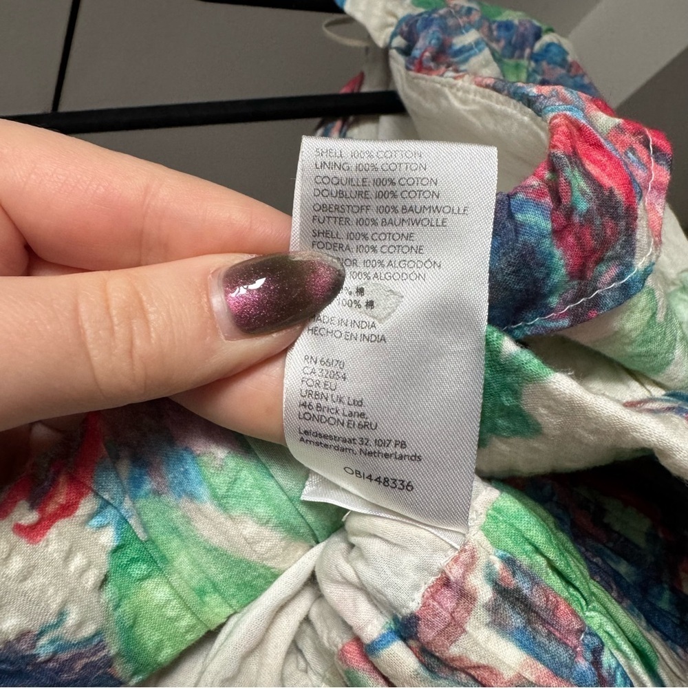 Anthropologie Floral Banded Blouse Size XS - Picture 11 of 15